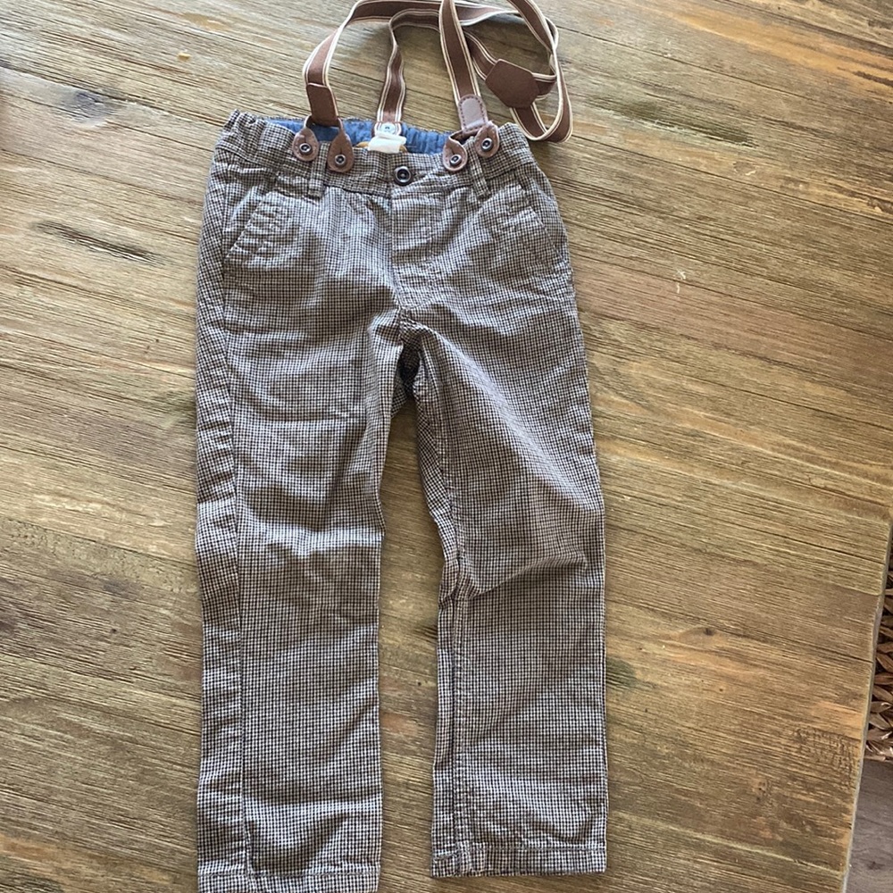 Boys dress pants with suspenders